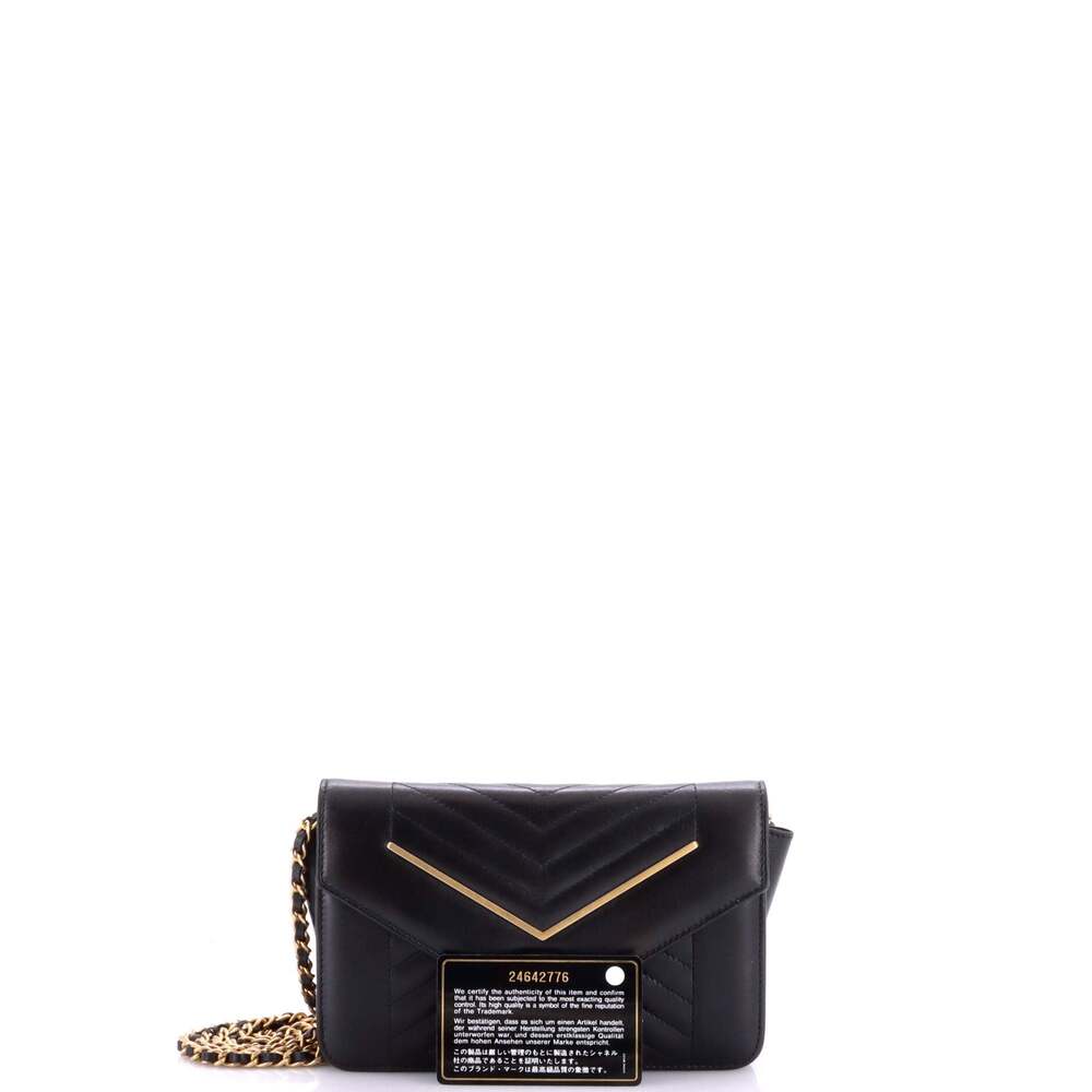 Chanel Reversed Wallet On Chain Chevron #260988C28B - Picture 2 of 9